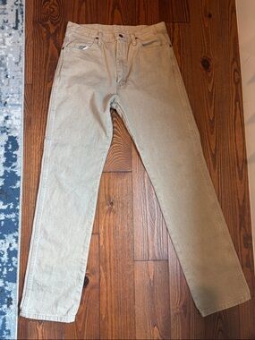 Wrangler Khaki Jeans Tan 33x36